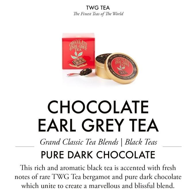 

Promo Twg Tea Chocolate Earl Grey, Caviar Tin Tea, 100G