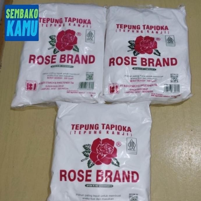 Sale Tepung Tapioka Rose Brand 500Gr - 1 Dus Isi 20 Pcs
