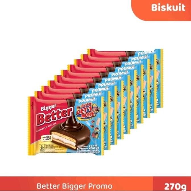 Sale Better Bigger Renceng @27Gr Per Dus Isi 12Pak X 10Sachet Camilan Biskuit Cookies