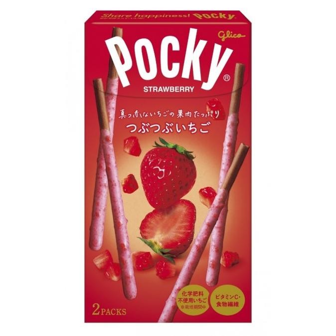

Promo Glico Pocky Tsubu Tsubu Strawberry Biscuit Sticks - Japan Edition