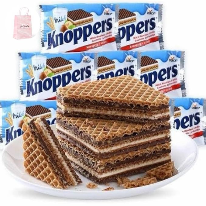 

Murah Storck Knoppers Knopper Milk Hazelnut Wafer Biskuit Snack 3 Pack