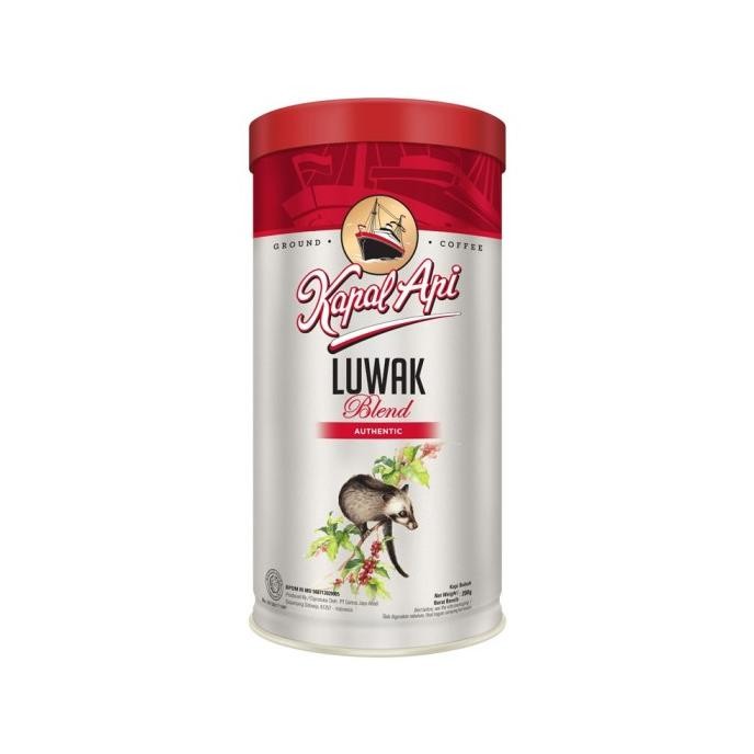 

Promo Kopi Bubuk Premium Kapal Api Luwak Blend 200 Gr Ground Coffee