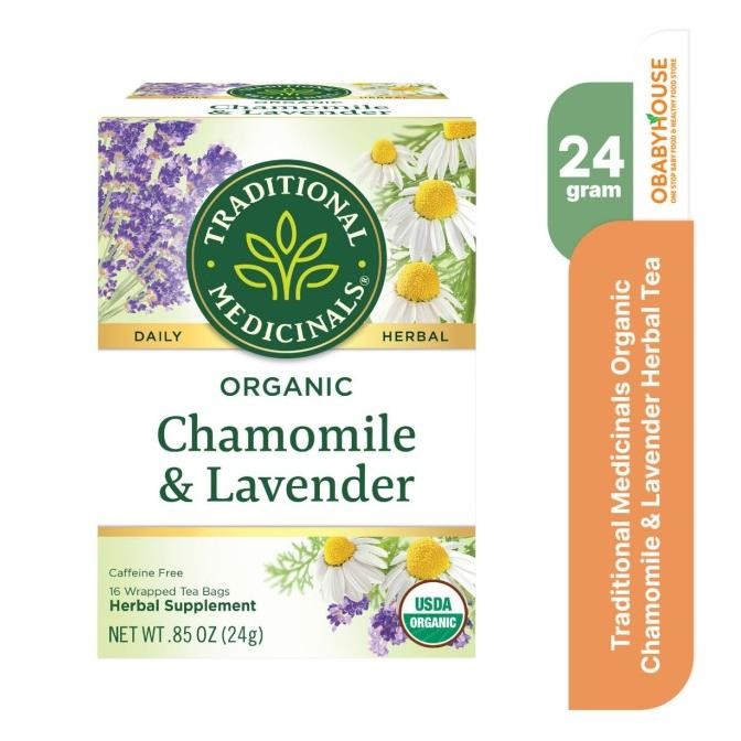 

Murah Traditional Medicinals Organic Chamomile & Lavender Herbal Tea 24 Gr