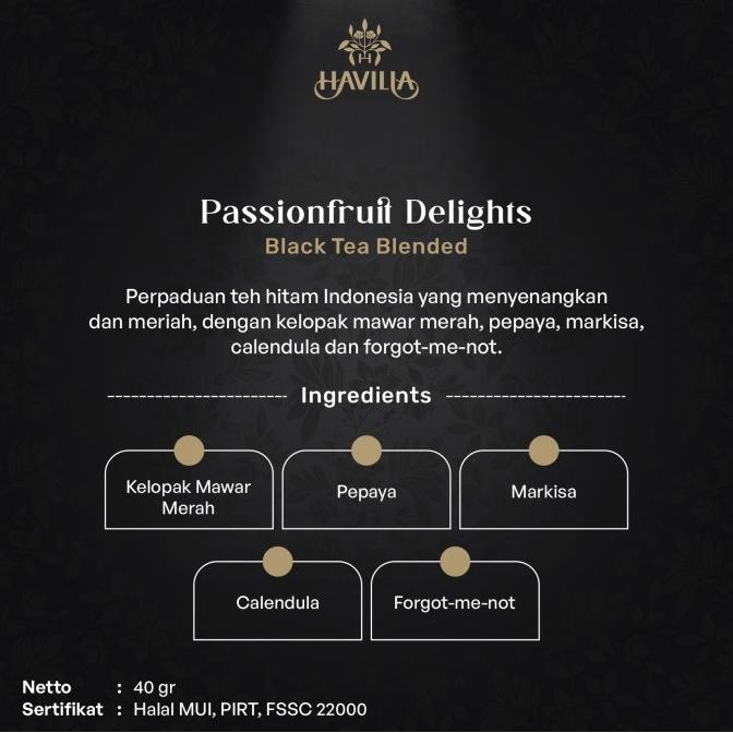 

Sale Passionfruit Delights Black Tea / Teh Hitam
