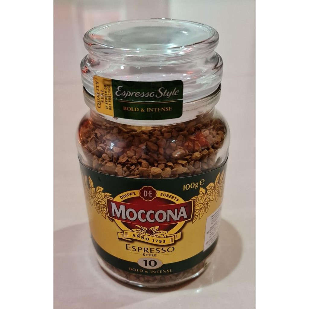 

Sale Kopi Moccona Coffee Espresso Style 10 Bold & Intense 100 Gram