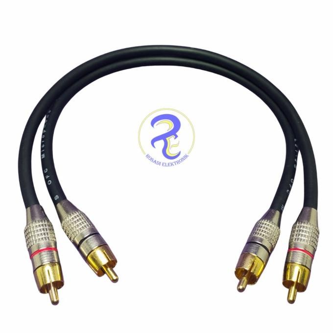 kabel rca to rca pendek audio mixer amplifier 1 METER
