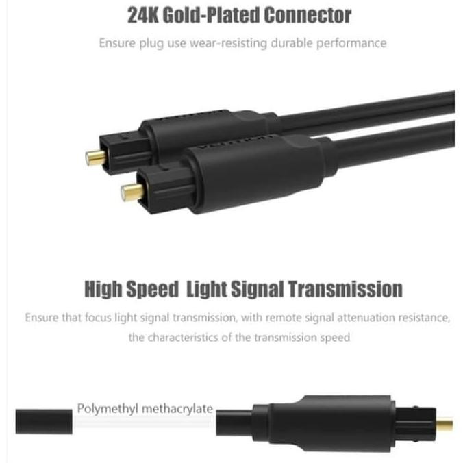 Kabel Optik Optic Speaker Home Theater Ke Audio TV Led Optikal 3 Meter