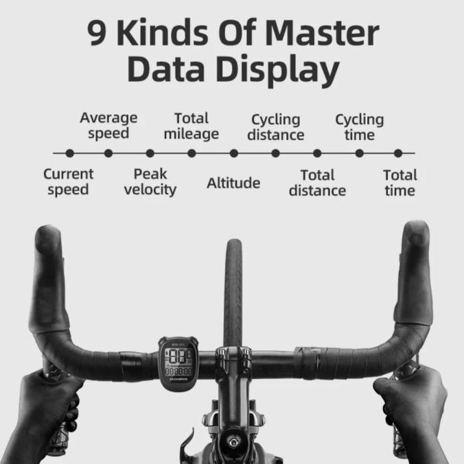 ROCKBROS MINI GPS SEPEDA SPEEDOMETER COMPUTER SEPEDA BICYCLE COMPUTER
