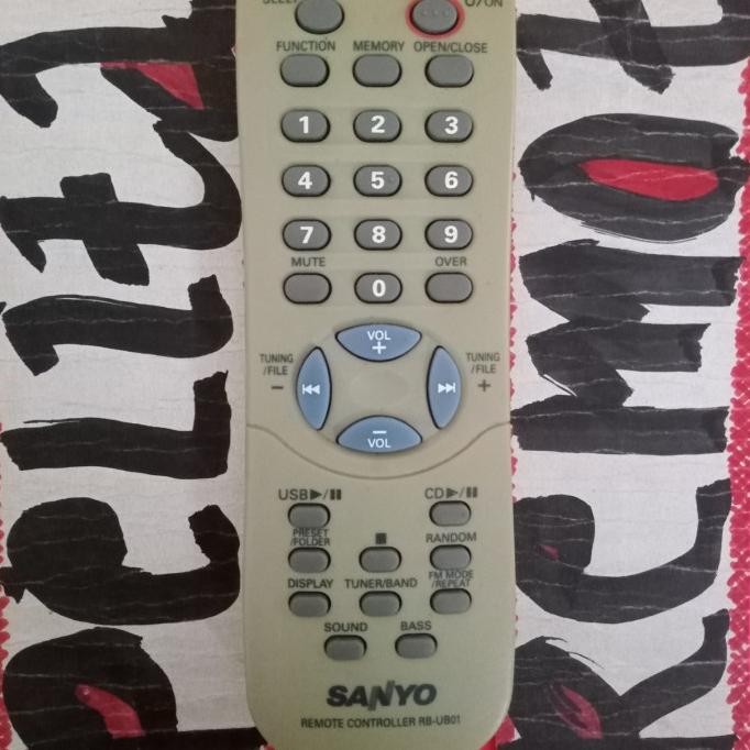 REMOTE SANYO TAPE COMPO AUDIO ORIGINAL TERLENGKAP