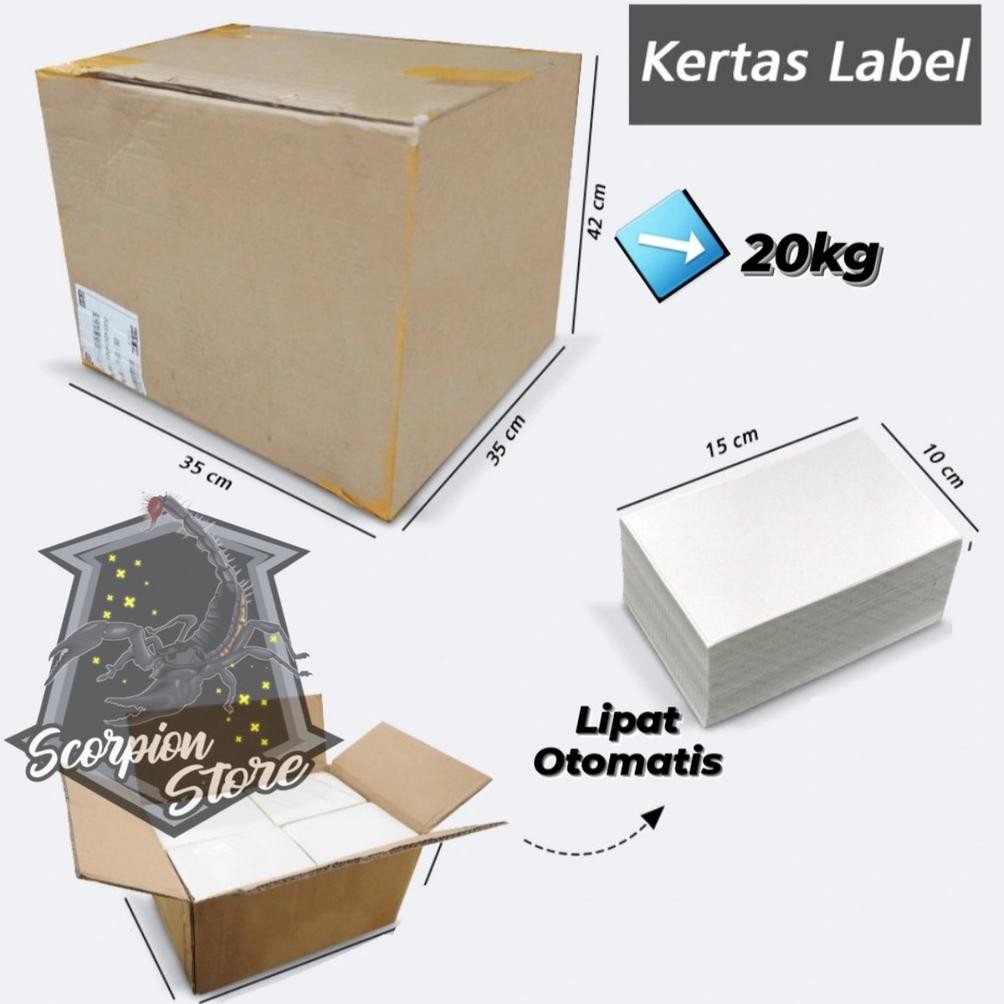 

Is75 Murah Meriah (1 DUS) - KERTAS LABEL THERMAL 100 X 150 ISI 10.000 LEMBAR - KERTAS LEBEL A6 - SS Premium Murah