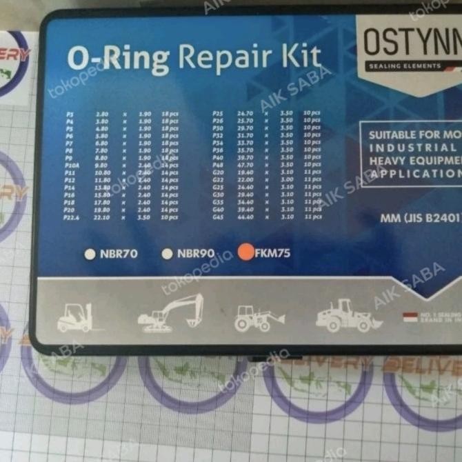 Oring kit FKM 75 MM / O Ring Repair kit FKM 75 Biru