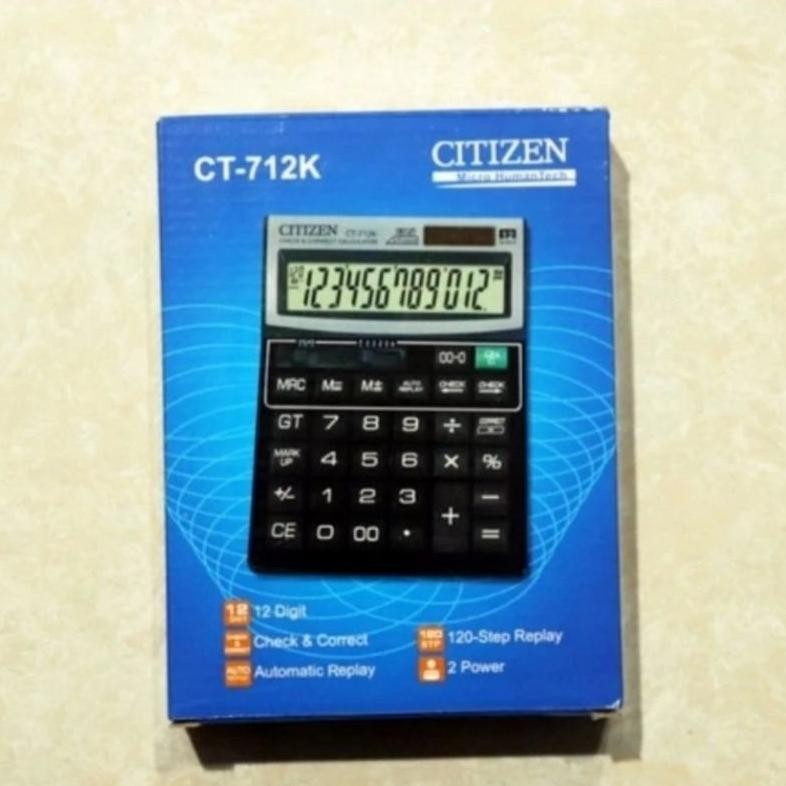 

My56 TERLARIS!! KALKULATOR DESKTOP . CT-712K / CALCULATOR 12 DIGIT CEK ULANG Termurah Murah
