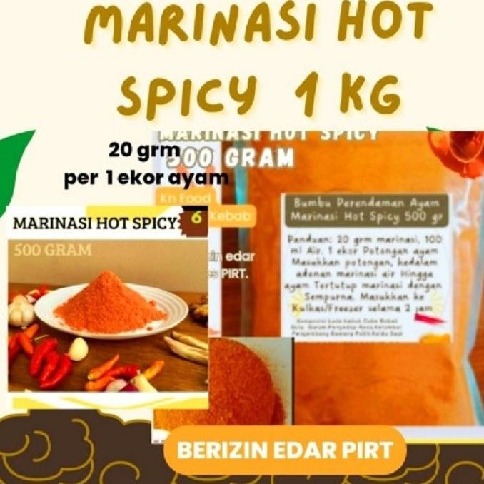

Terlaris! Bumbu Marinasi Ayam Shihlin Pedas Fried Chicken Hot Spicy 1 Kg