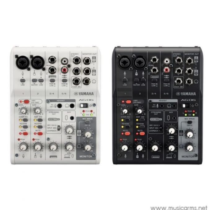 Grosir Yamaha Ag06 Mk2 Mk Ii Ag06Mk2 Ag06Mkii 6-Channel Live Streaming Loopback Mixer/Usb Interface