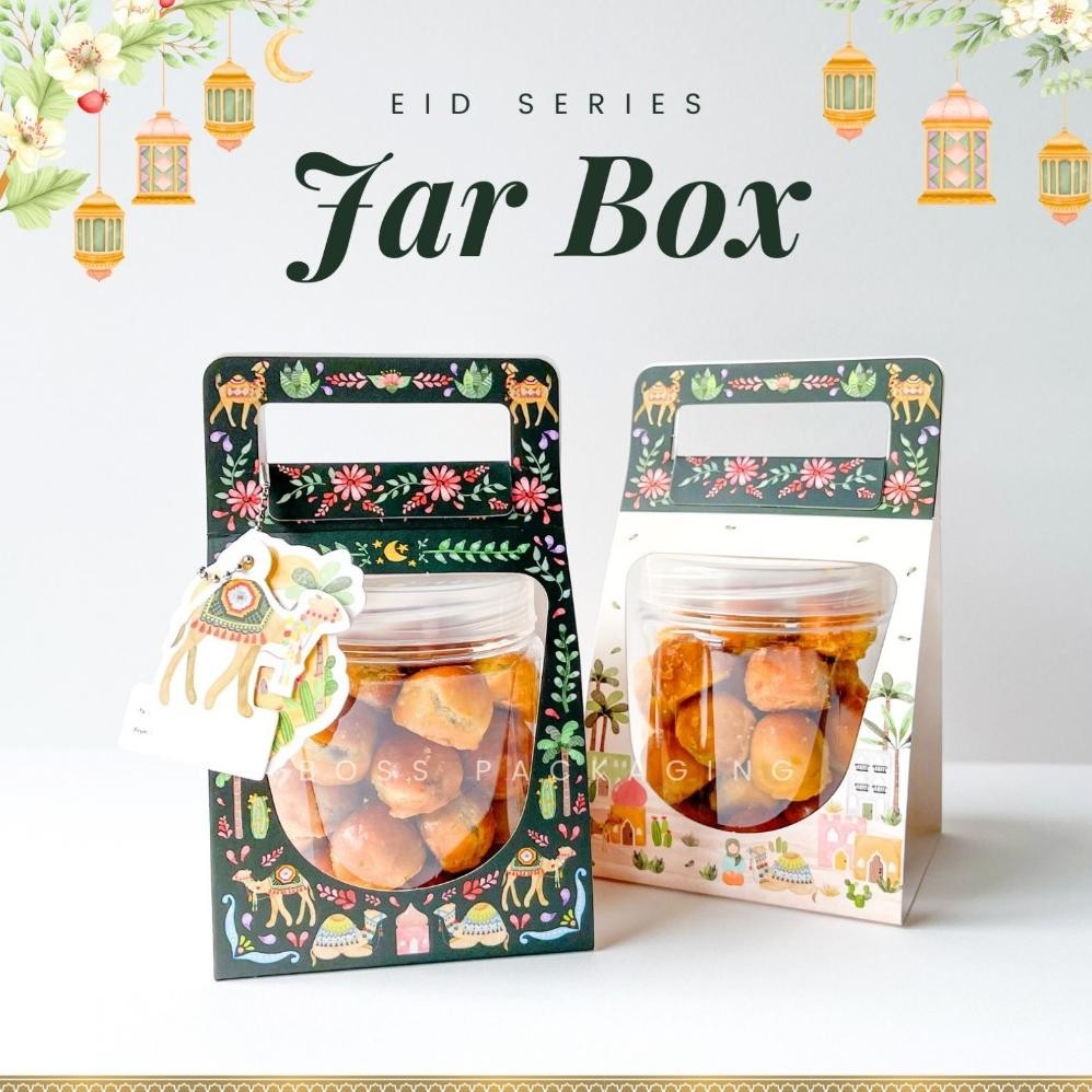 

[EDISI LEBARAN] Jar Box Jinjing Lebaran Kotak Toples 400ml / Box Hampers Idul Fitri / Parcel Hari Raya