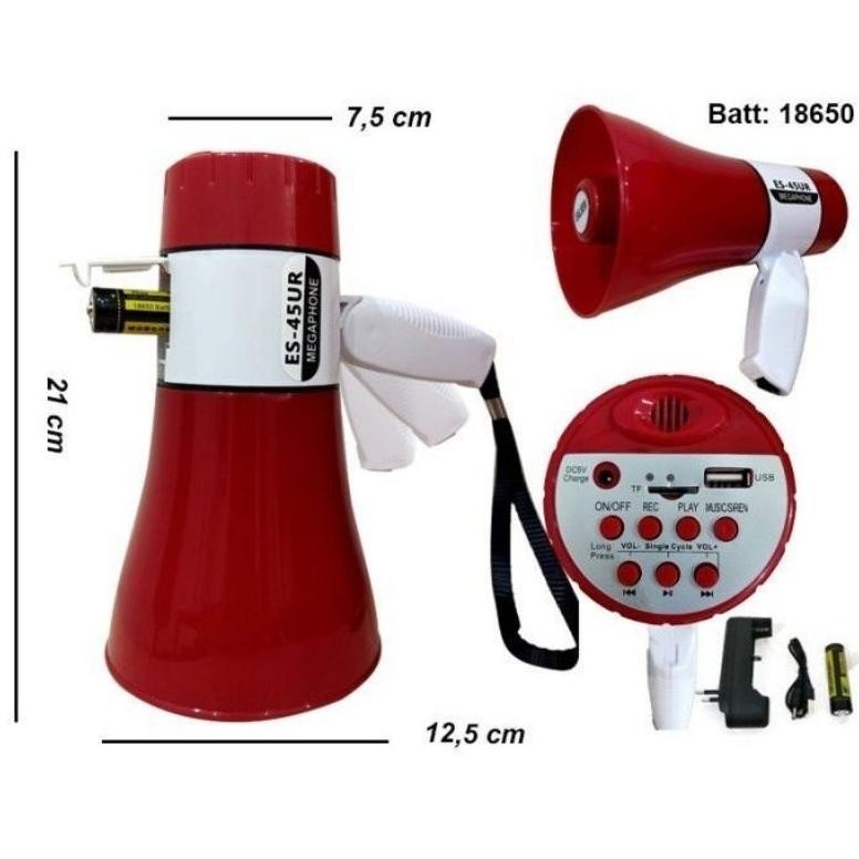 COD-MEGAPHONE PENGERAS SUARA YC-130 RU FLECO/TOA MINI PORTABEL USB CHARGER