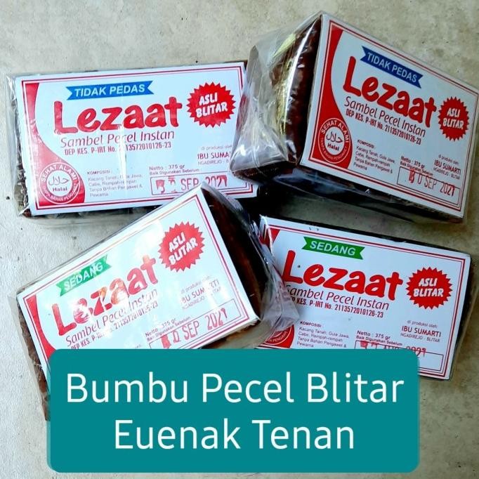 

Bumbu Pecel Lezaat Asli Blitar 375 gram nUg