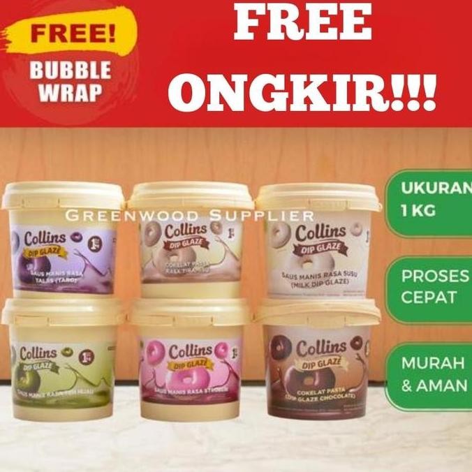 

Produk Baru!! Collins Dip Glaze Green Tea / Matcha - 1KG