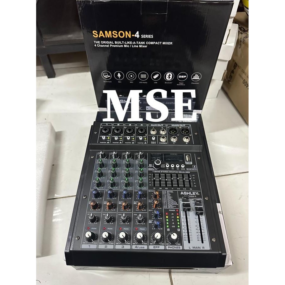 Murah Mixer 4 Channel Ashley Samson 4 Original Garansi Resmi 1 Tahun