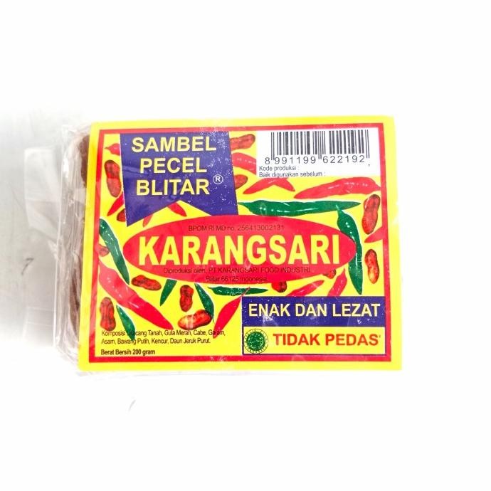 

Bumbu Pecel Karangsari 200gr (Rasa Tidak Pedas) nUg