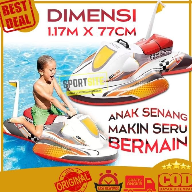 Bisa Gosend Intex Wave Rider Ride-On. Jetski Pelampung Renang Anak