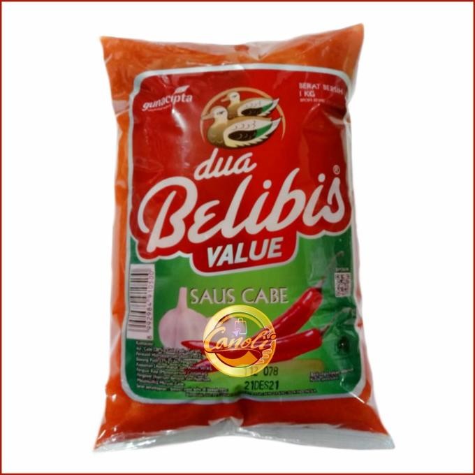 

saus cabe dua belibis value 1kg / sambal saos cabe pedas nUg