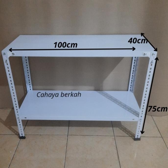 Rak besi meja kompor 2 susun