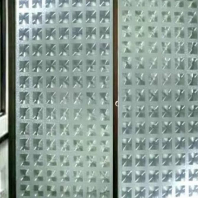 TERBARU STIKER/STIKER KACA/STIKER KACA SANBLAS MOTIF KOTAK KOTAK/STIKERSANBLAS