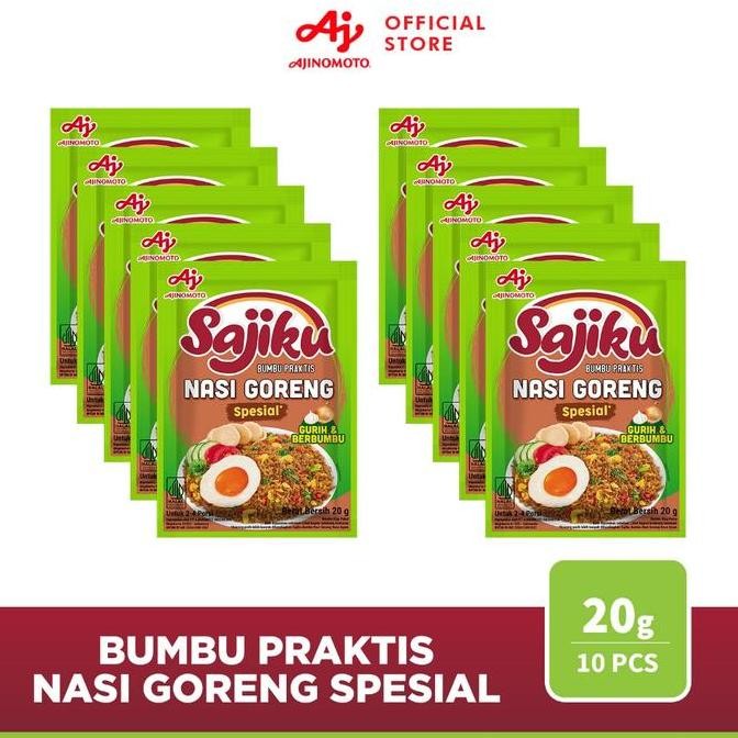 

SAJIKU Bumbu Praktis Nasi Goreng Spesial 20g (10pcs) nUg