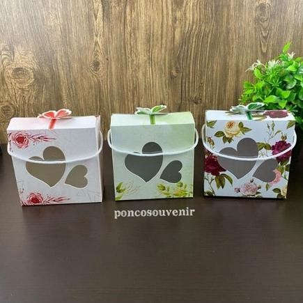 

50 Pcs Box Kemasan Mangkok 12.5 x 7 x 12.5 Cm Ivory (+ tali)