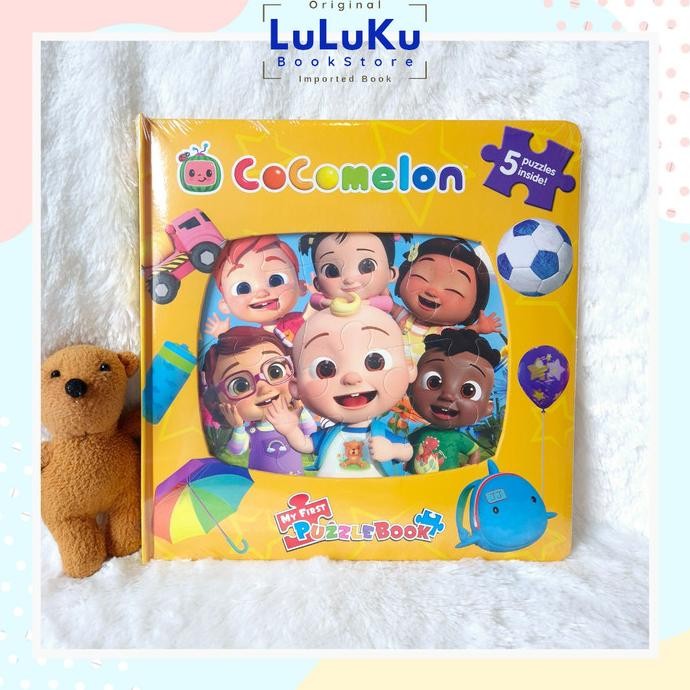 Buku Bacaan dan Mainan Puzzle Anak import COCOMELON MY FIRST PUZZLE BOOK children book