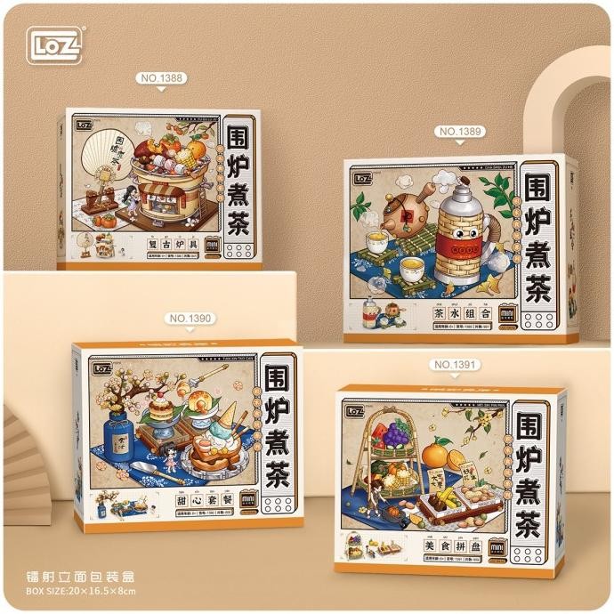 LOZ Chinese food - LOZ ideas - Mini brick - Puzzle Block Bricks - Mainan Edukasi Anak