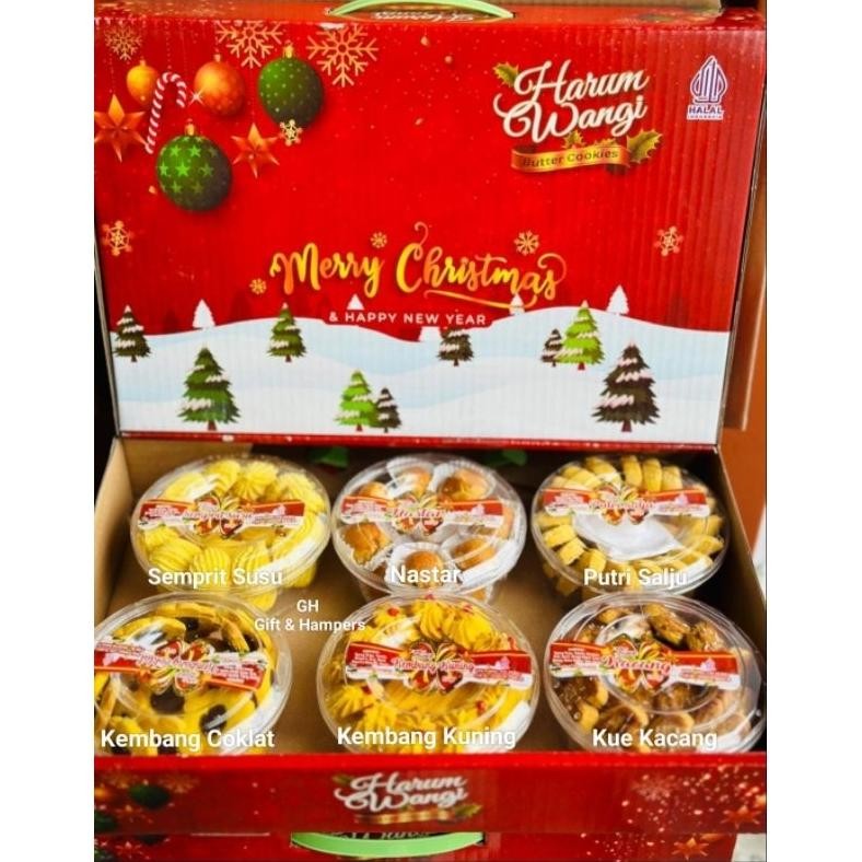 

Kue Natal isi 6 mcm Kue Kering Christmas Parcel Gift Set Parsel Kado