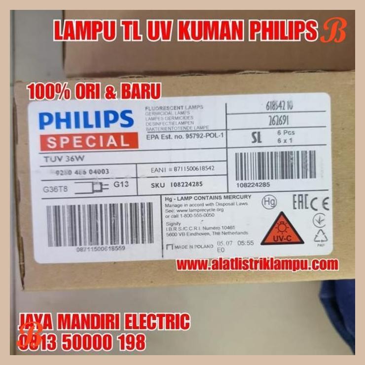 [JME] LAMPU TL UV 36 WATT 36W NEON PHILIPS PEMBUNUH VIRUS KUMAN BAKTERI