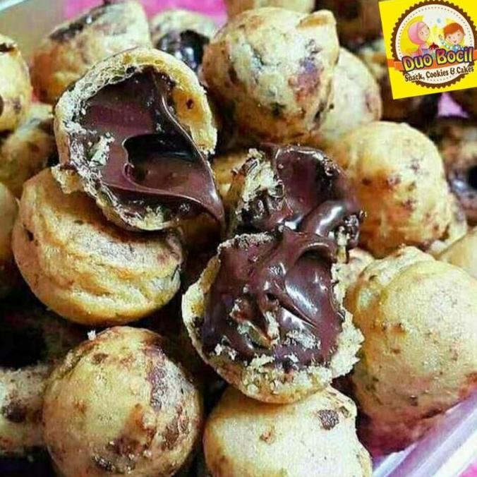 

Kue Soes Sus Cokelat Kering 250 Gram - Duo Bocil Snack nUg