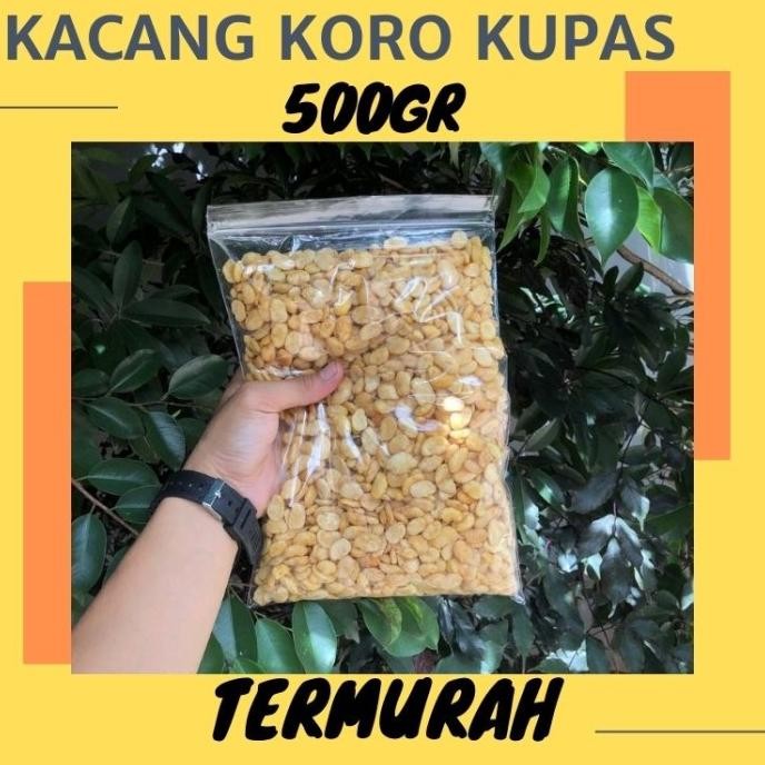 

Kacang Koro Kupas Original Asin 500gr Temurah Cemilan Tradisional nUg