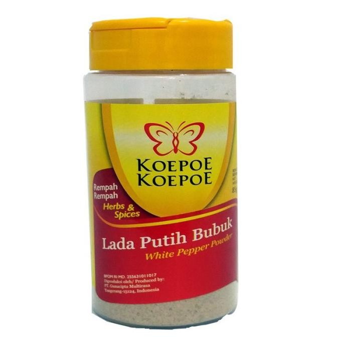 

KOEPOE KOEPOE LADA PUTIH 85 GR BUMBU REMPAH BUBUK WHITE PEPPER POWDER nUg