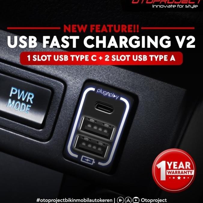 HRV 2014- USB fast charging honda socket plug & play charger hp mobil
