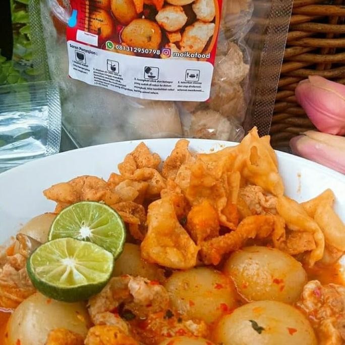 Seblak Cilok Batagor Moikafood, jajanan cilok Bandung Murah meriah nUg