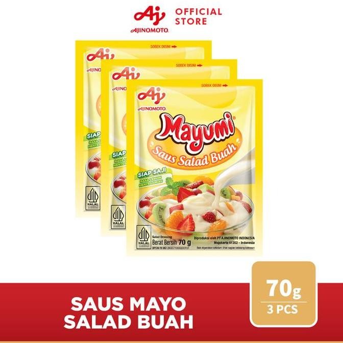 

MAYUMI Mayonaise Saus Salad Buah 70g (3 pcs) nUg