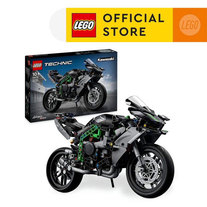 LEGO Technic 42170 Kawasaki Ninja H2R Motorcycle (643 Pieces) Mainan Susun (10 Tahun+)