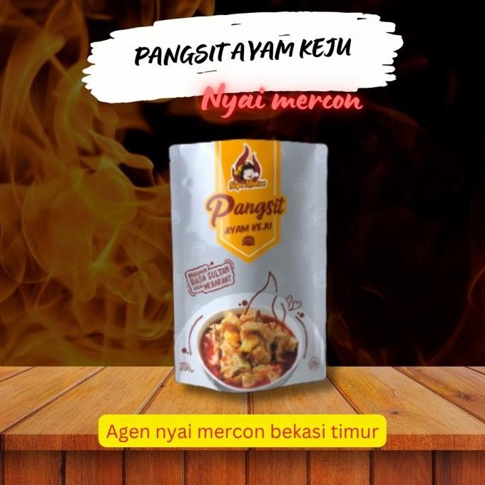 

pangsit ayam keju nyai mercon nUg
