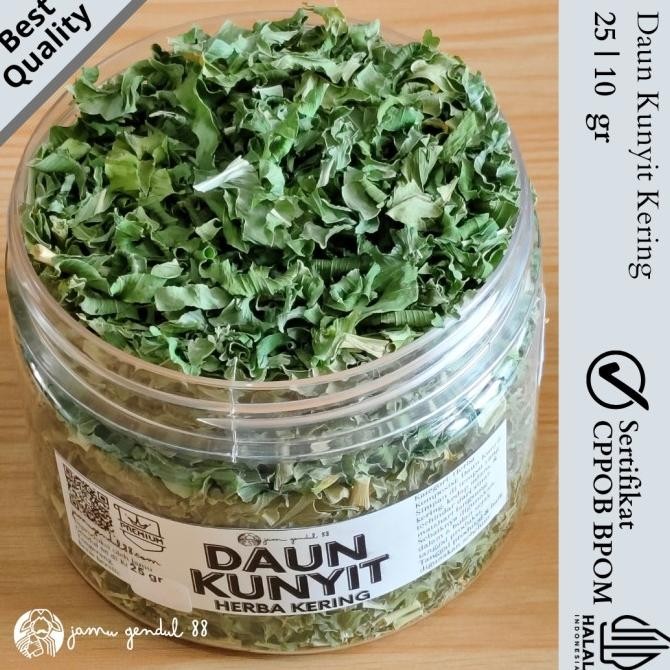 

Daun Kunyit Iris Kering - Dried Turmeric Leaves - Herba Kering by Jamu Gendul 88 Kualitas Premium nUg