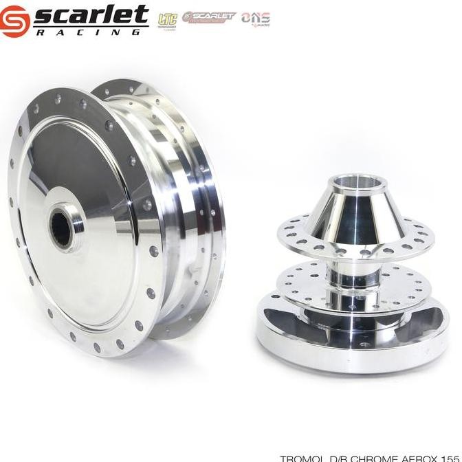 Murah Scarlet Racing - Tromol Depan Belakang Motor Motorcycle Aerox 155