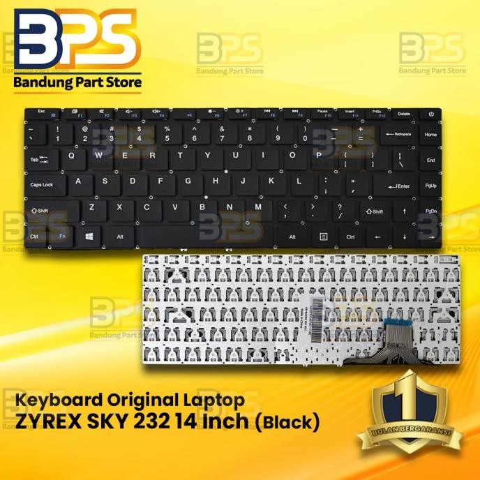 Keyboard Laptop Original Zyrex Sky 232 14 Inch (Black) New Stok