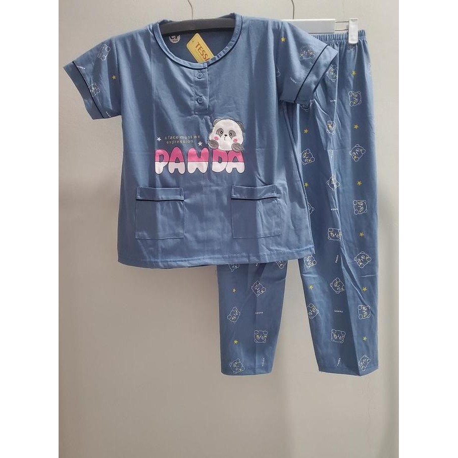 Geraigo- Baju Tidur Cp Tanggung Tessa/Setelan Anak Perempuan/Babydoll Tessa Anak Tanggung ( Lengan P