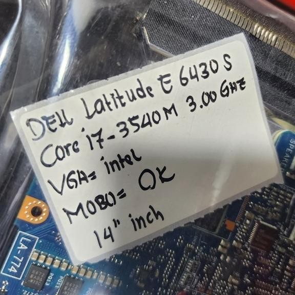 Dell Latitude E6430S Laptop Motherboard Prososer Intel I7-3540M New Stok