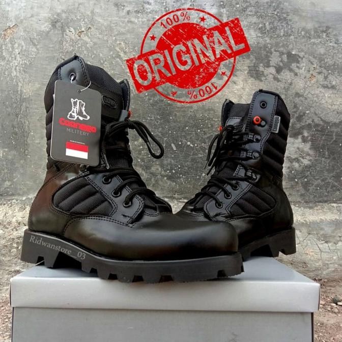 Caanggo-Sepatu PDL TNI AU Jatah Pembagian 100% Kulit Asli Sepatu PDL