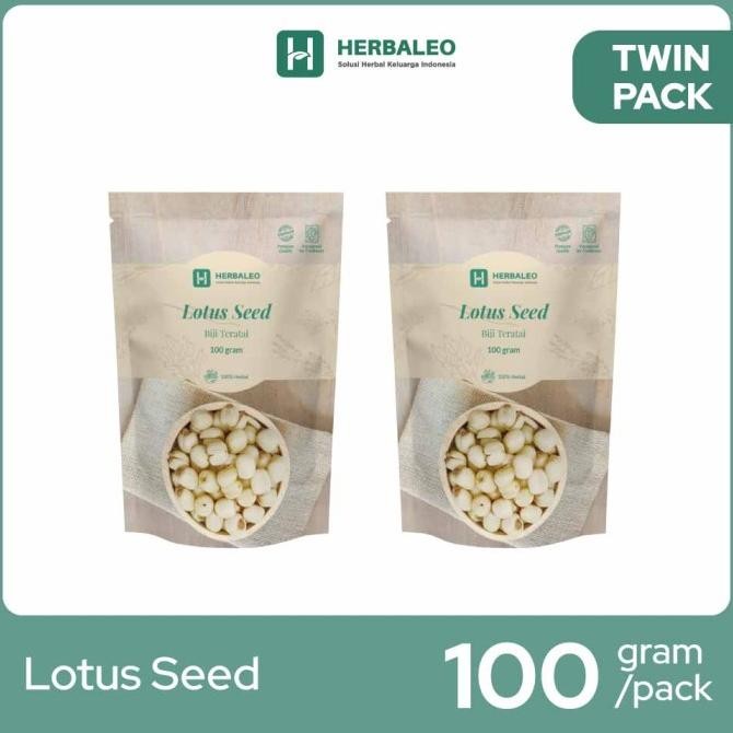 

Grosir Twinpack - Herbaleo Lotus Seeds 100 Gram ( Biji Teratai )