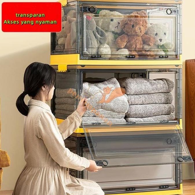 Lipat Folding Container Box Tempat Baju Mainan Kotak Penyimpanan Kontainer Storage tempat penyimpana